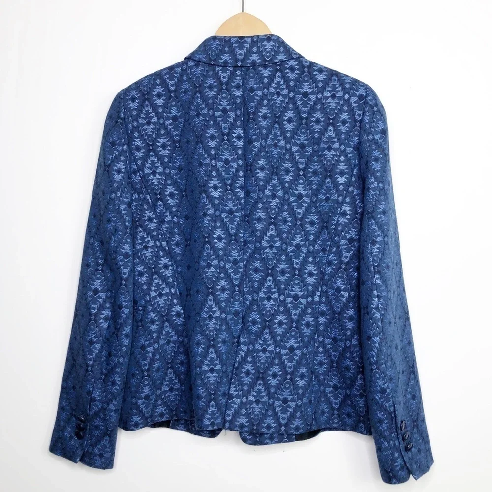 𝅺Zara basic Navy blue one button closure blazer